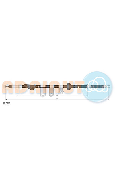 Adriauto Cablu Frana De Parcare Spate Dreapta Honda Civic 6 Mg Mg Zs