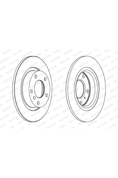 FERODO Disc Frana Abarth Grande Punto Opel Adam/Corsa D/Corsa E