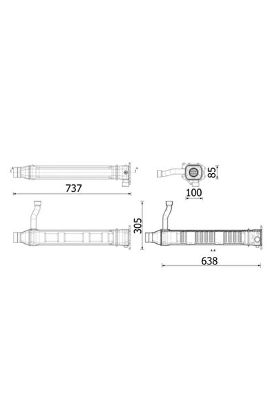 MAHLE Radiator Recirculare Gaze De Esapament Freightliner Century/Columbia Me...