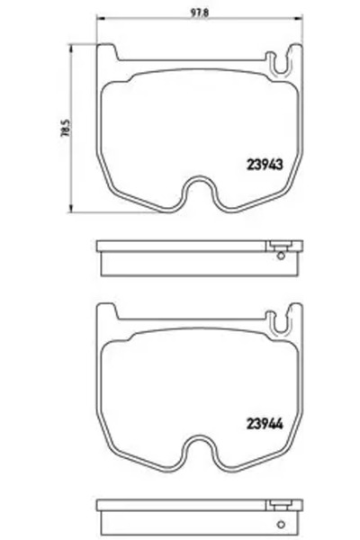 Brembo Set Placute Frana Frana Disc Mercedes-Benz Cls/E-Class/S-Class