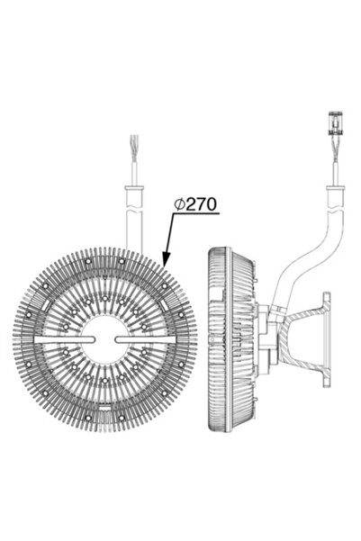 MAHLE Radiator Fan Coupling Scania G 1/P 1/R 1