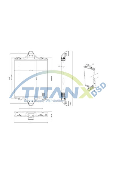 TitanX Intercooler Compresor Man F2000