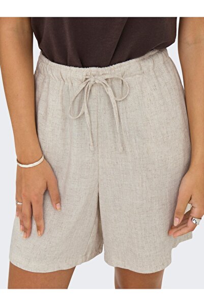 ONLY ONLSIESTA MW PULL-UP LIN BL ŞORT NOOS