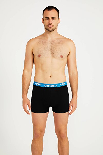 UMBRO Men's Cotton Boxers, Logo, Multicolor, set of 4 pieces.