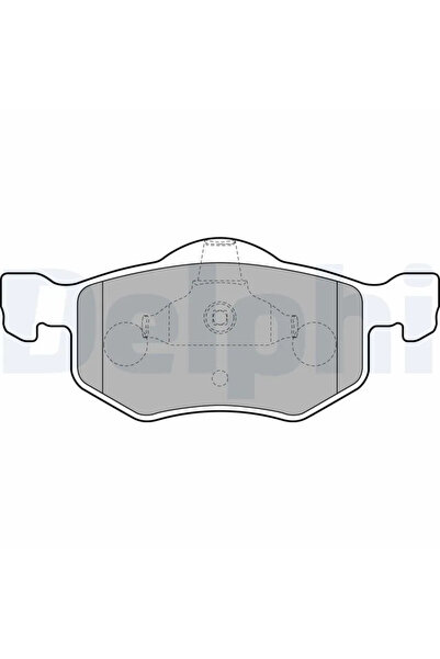 DELPHİ Комплект спирачни накладки за дискови спирачки Ford Maverick Ford Escape