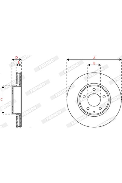 FERODO Disc Frana Mazda 6/Cx-5