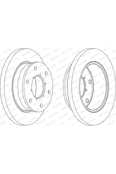 FERODO Brake Disc Iveco Daily 4 Body