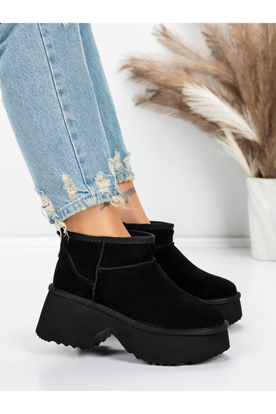 mei Γυναικείες Μπότες Πλατφόρμας 5W70 Μαύρες | The Shoe