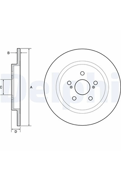 DELPHİ Дискови спирачки Lexus Ct Toyota Urban Cruiser