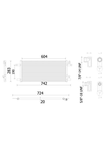 MAHLE Condensator Climatizare Mercedes-Benz Econic