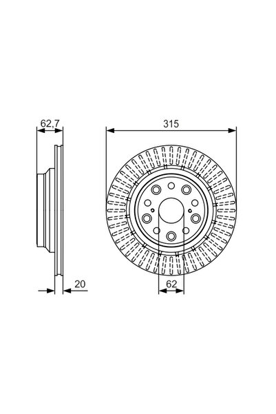 Bosch Disc Frana Lexus Ls