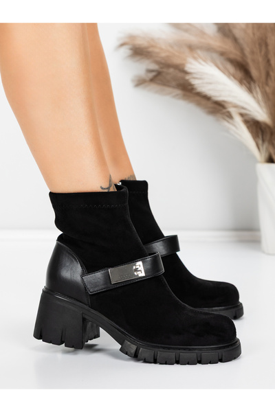 mei Γυναικείες Μπότες Πλατφόρμας 57WL8 Μαύρες