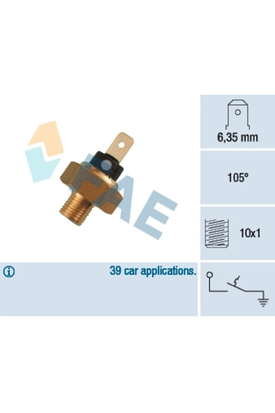 FAE Comutator Temperatura, Racire Vw Lt 40-55 I Platou / Sasiu (293-909) 1978-1996 Diesel