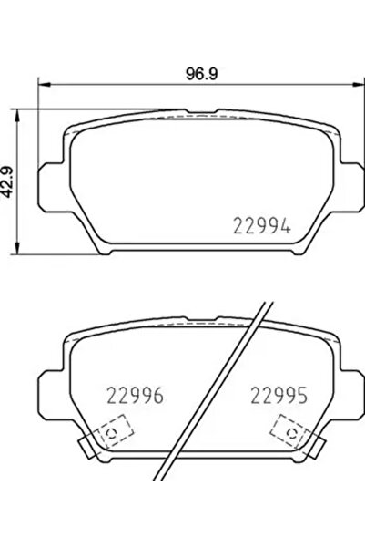 Brembo Set Placute Frana Frana Disc Mitsubishi Eclipse Cross Mitsubishi (Gac)...