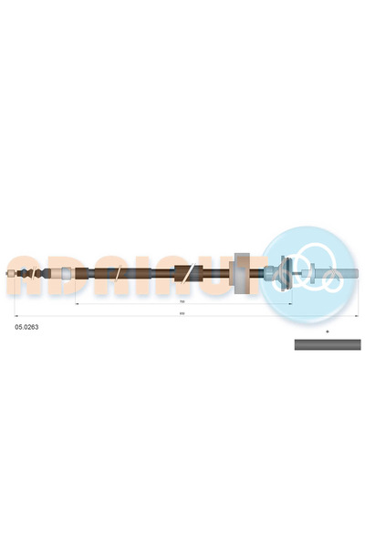 Adriauto Cablu Frana De Parcare Spate Stanga Bmw 5 Gran Turismo