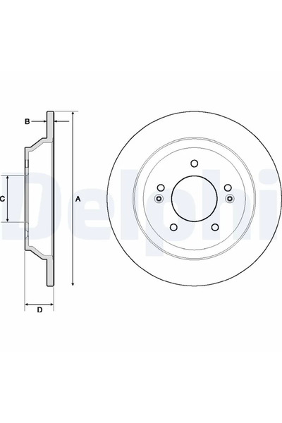 DELPHİ Brake disc Hyundai Kona Kia Carens 4/Seltos/Soul 2