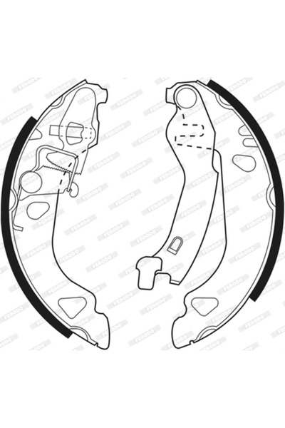 FERODO Set Saboti Frana Fiat Brava/Bravo 1/Marea Lancia Dedra/Delta 2/Y