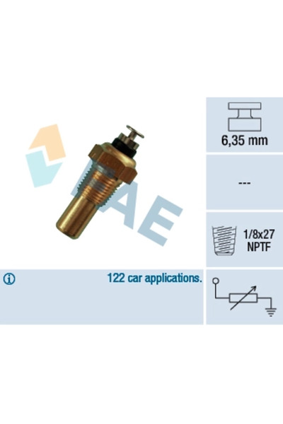 FAE Senzor,temperatura Lichid De Racire Daewoo Nubira Wagon (j200) 2003-2008 Benzina
