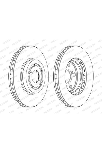 FERODO Спирачен диск Toyota Avensis/Celica Coupe/Corona Sedan
