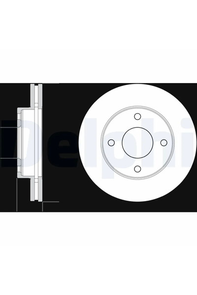 DELPHİ Дискови спирачки Nissan NV200 / Evalia Bus/NV200 Каросерия