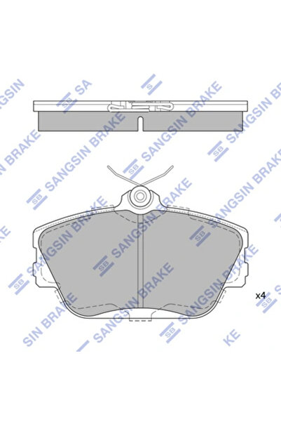 Hİ-Q Set Placute Frana Frana Disc Ford Usa Taurus Lincoln Continental