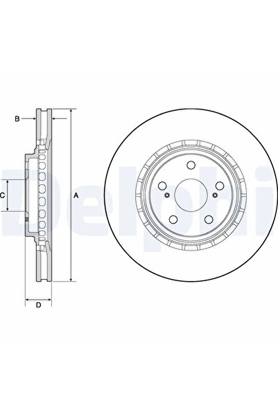 DELPHİ Disc Frana Lexus Nx/Rx Toyota Alphard / Vellfire/Highlander / Kluger/R...