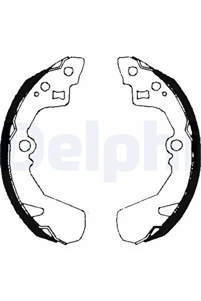 DELPHİ Комплект спирачни челюсти Daihatsu Applause 1/Applause 2/Charade 3 Sub...