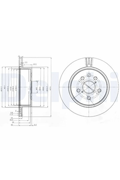 DELPHİ Дискови спирачки Lexus Gs/Is 2/Is 3 Toyota Crown/Mark 10 1/Mark 10 2