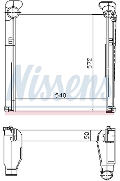 Nissens Intercooler Compresor Man L2000/M 2000 L