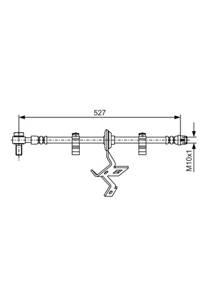 Bosch Спирачен маркуч Mercedes-Benz M-класа