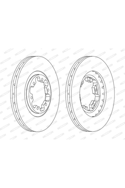 FERODO Disc Frana Infiniti QX4 Nissan Navara/NP300 Pickup/Pathfinder 2