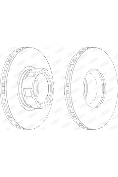 BERAL Disc Frana Mercedes-Benz T2/LN1 Cabina Cu Motor/T2/LN1 Caroserie/T2/LN1...