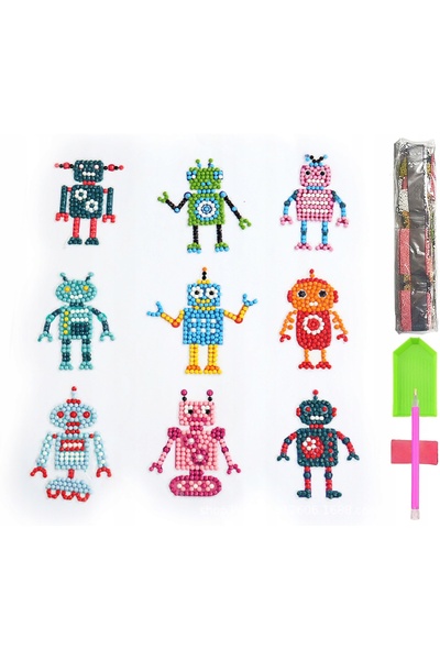 Other Set de autocolante puzzle 5D cu broderie cu diamante pentru copii