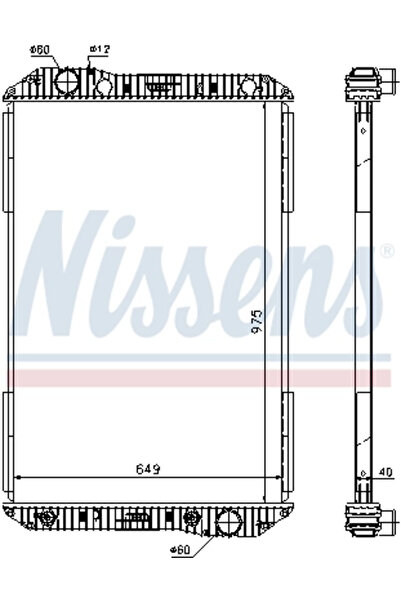 Nissens Radiator Racire Motor Mercedes-Benz Axor