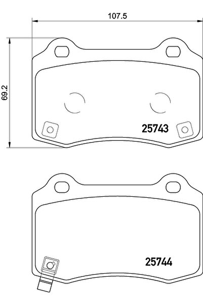 Brembo Set Placute Frana Frana Disc Tesla Model 10/Model S