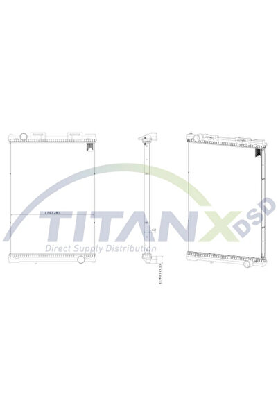 TitanX Radiator Racire Motor Man F2000