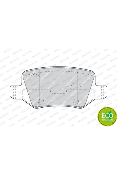 FERODO Brake Pad Set Disc Brake Mercedes-Benz A-Class/B-Class Sports Tourer/V...