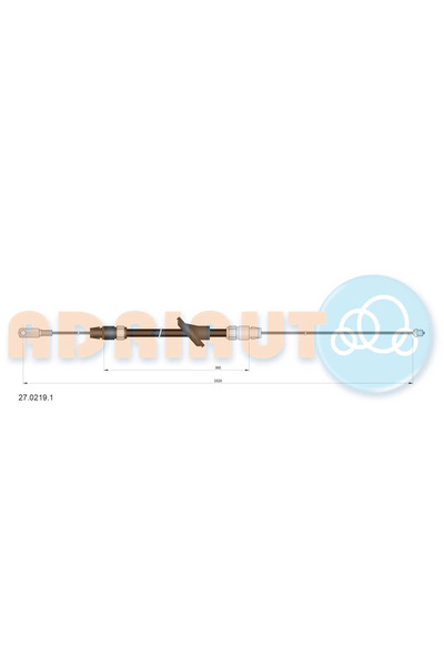 Adriauto Cablu Frana De Parcare Fata Mercedes-Benz Sprinter 3,5-T Bus/Sprinte...