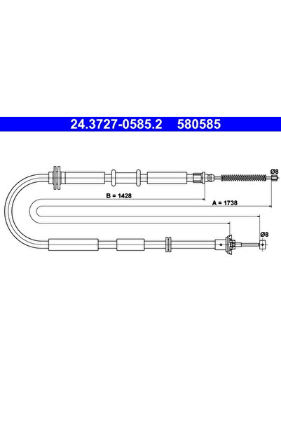 Ate Cablu Frana De Parcare Fiat Tipo
