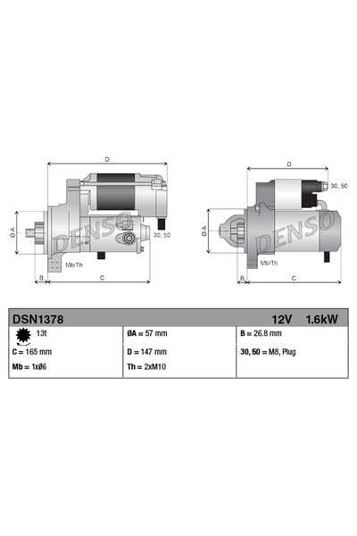 DENSO Starter Bmw 5/6/7 2009-2019