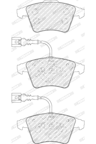FERODO Brake Pad Set Disc Brake Vw Touareg