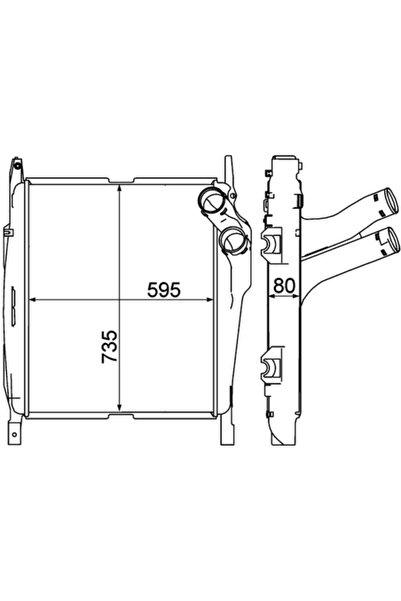 MAHLE Intercooler Compresor Mercedes-Benz Atego/Axor/Ng