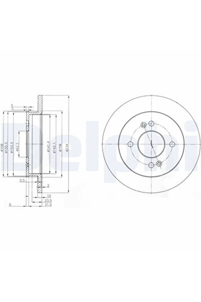 DELPHİ Disc Frana Acura Nsx Honda Nsx 1