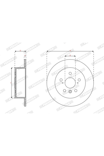 FERODO Disc Frana Toyota Aurion/Avalon Limuzina/Camry Limuzina
