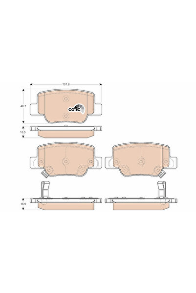 TRW Set Placute Frana Frana Disc Toyota Verso