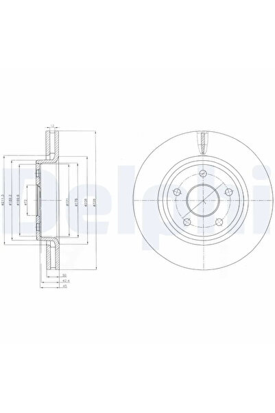 DELPHİ Дискови спирачки Jeep Commander/Grand Cherokee 3