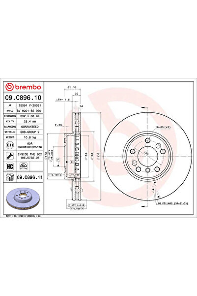 Brembo Disc Frana Bmw X3/X5