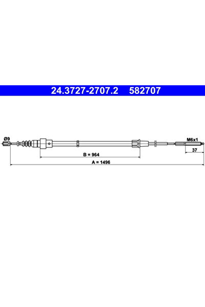 Ate Cablu Frana De Parcare Seat Arosa Vw Lupo 1