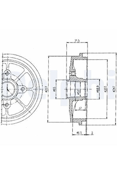 DELPHİ Пътна спирачка Citroen Saxo Peugeot 106 1/106 2/206