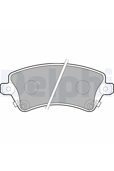 DELPHİ Комплект спирачни накладки за дискови спирачки Toyota Corolla